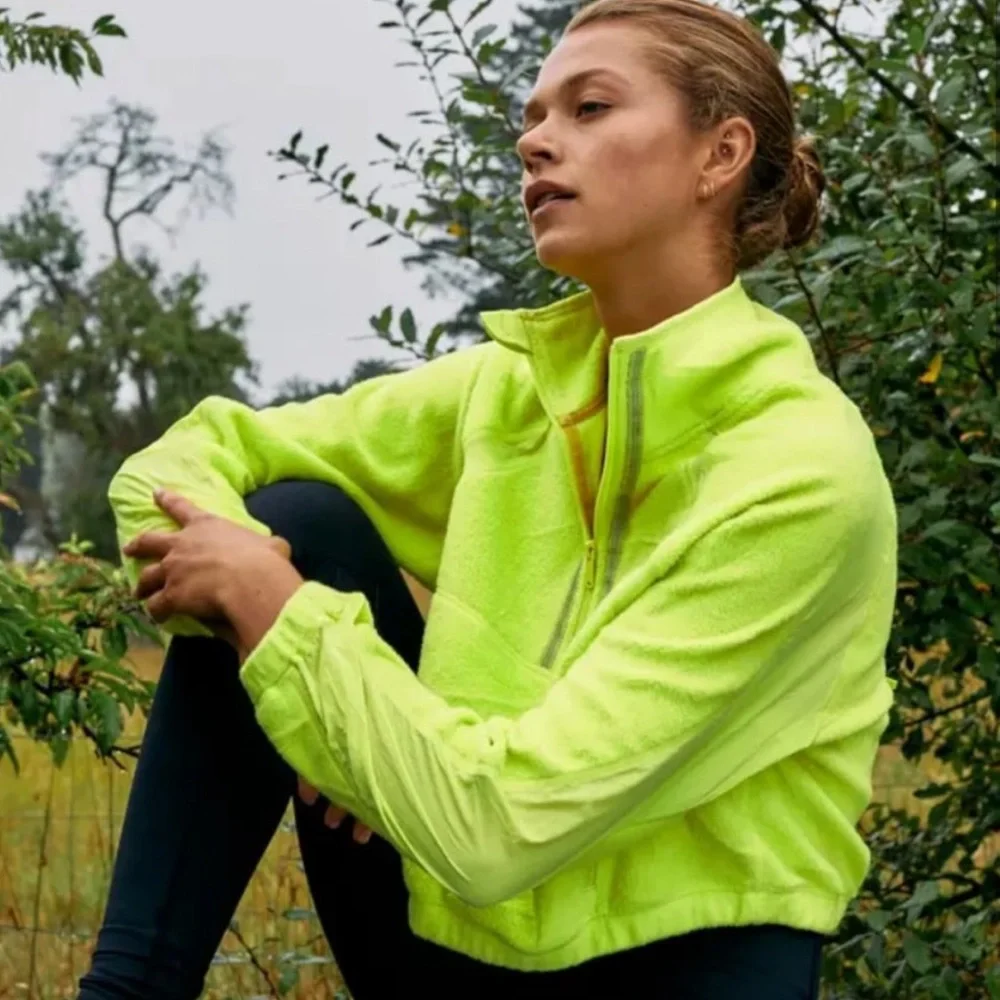 SOLD* Free People FP Movement So Fly Half Zip Crip Jacket. - Picture 1 of 3